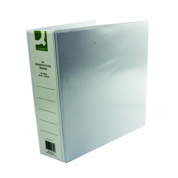 Presentation Ring Binders 65mm - White - Pack of 6