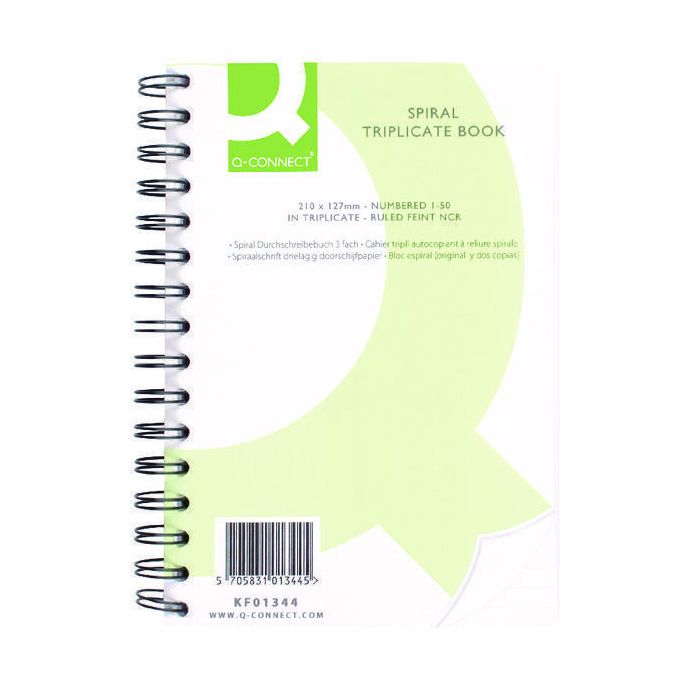 Spiral Bound Triplicate Books 8 x 5in