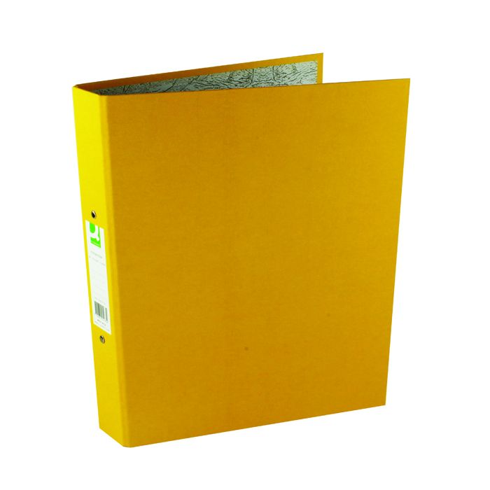 Paperbacked Ring Binders A4 - Yellow - Pack of 10