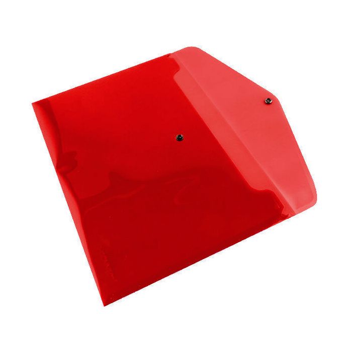 A4 Polypropylene Document Wallets - Red - Pack of 12 A4 Polypropylene Document Wallets - Red - Pack of 12