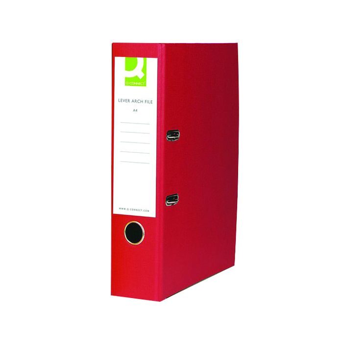 Paperbacked Lever Arch Files A4 - Red - Pack of 10