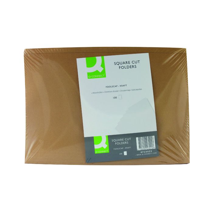 Square Cut Folders Light Weight - Buff - Pack of 100