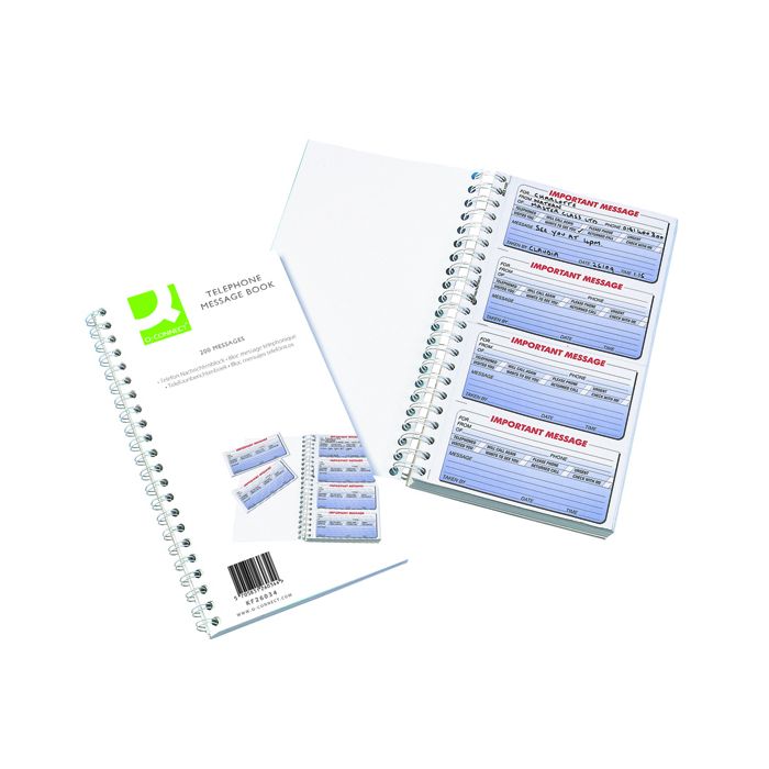 Telephone Message Book 200 Messages