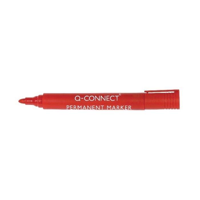 Permanent Markers Bullet Tip - Red - Pack of 10
