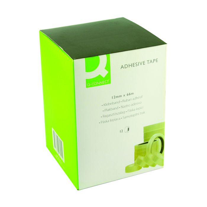 Adhesive Tape - 12mm x 66m - Pack of 12