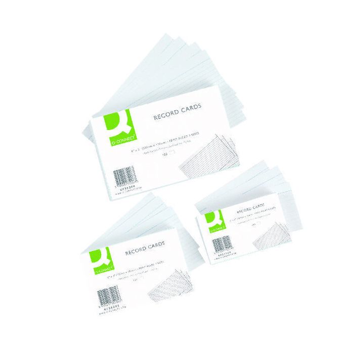 Record Card 8 x 5 Feint White - Pack of 100
