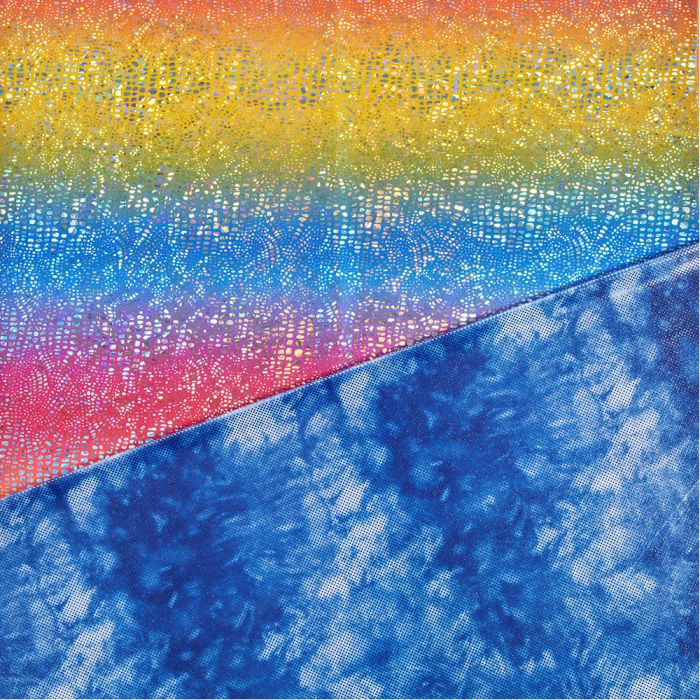 Rainbow Sea and Clouds Fabric Set