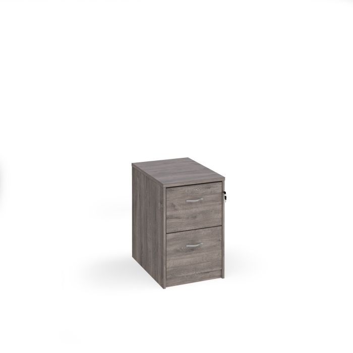 2 Drawer Universal Filing Cabinet H730mm - Grey Oak