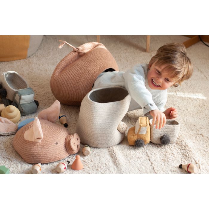 Peggy the Pig Cotton Basket Peggy the Pig Cotton Basket