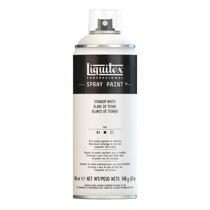 Liquitex Spray Paint 400ml - Titianium White

