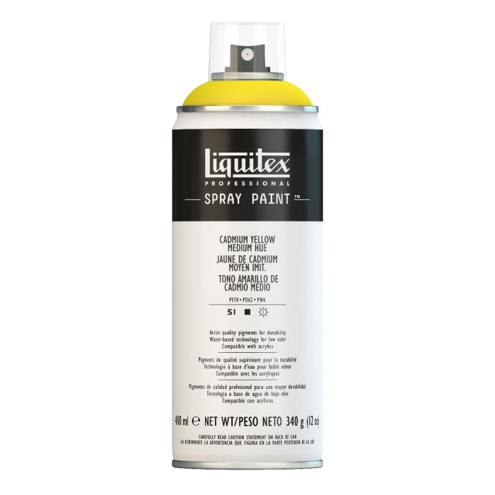 Liquitex Spray Paint 400ml - Cadmium Yellow Med Hue
