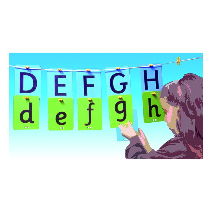 Alphabet Washing Line Upper/Lower Case - Pack of 64