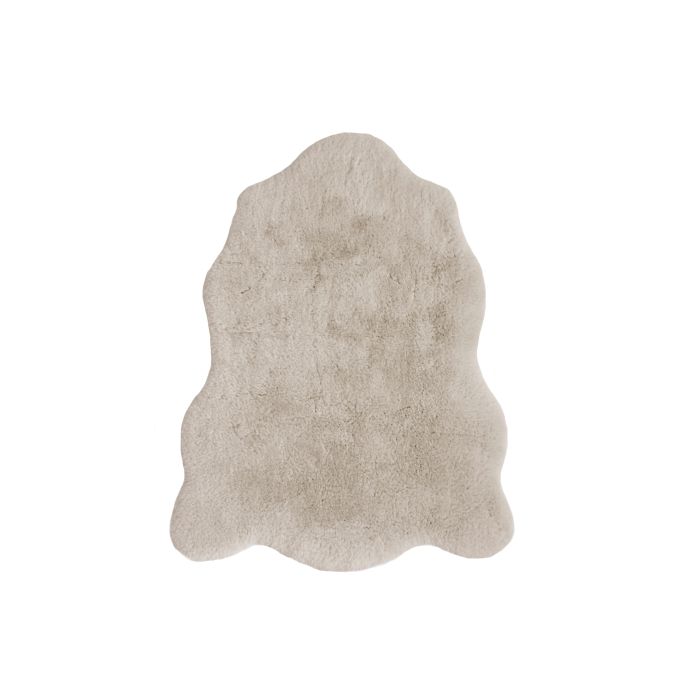 Luxury Faux Fur Rug Single - 70 x 90cm Natural