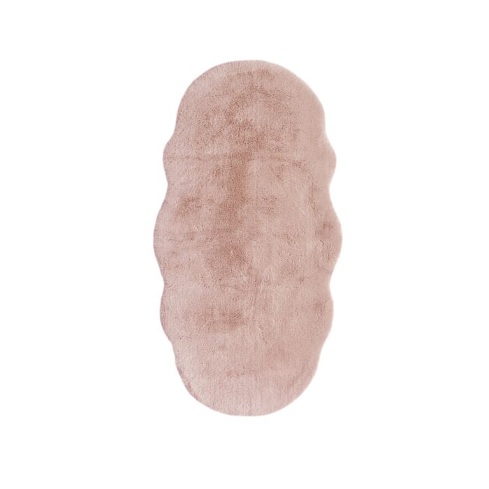 Luxury Faux Fur Rug Double - 70 x 140cm - Blush