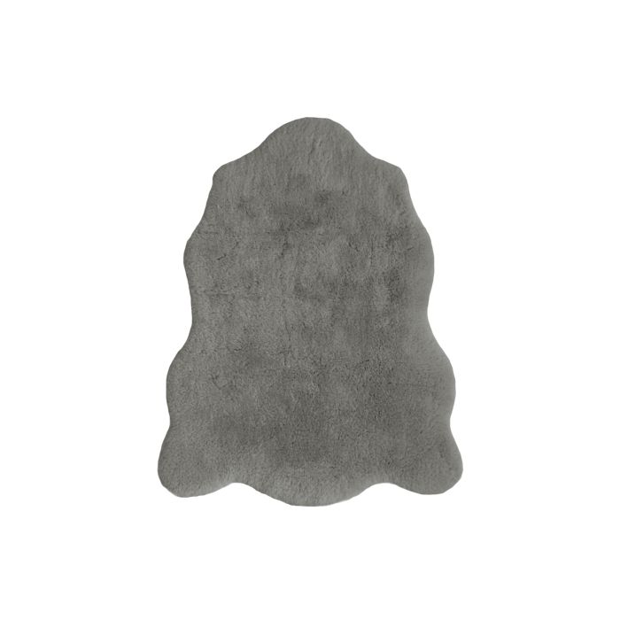 Luxury Faux Fur Rug Single - 70 x 90cm - Grey