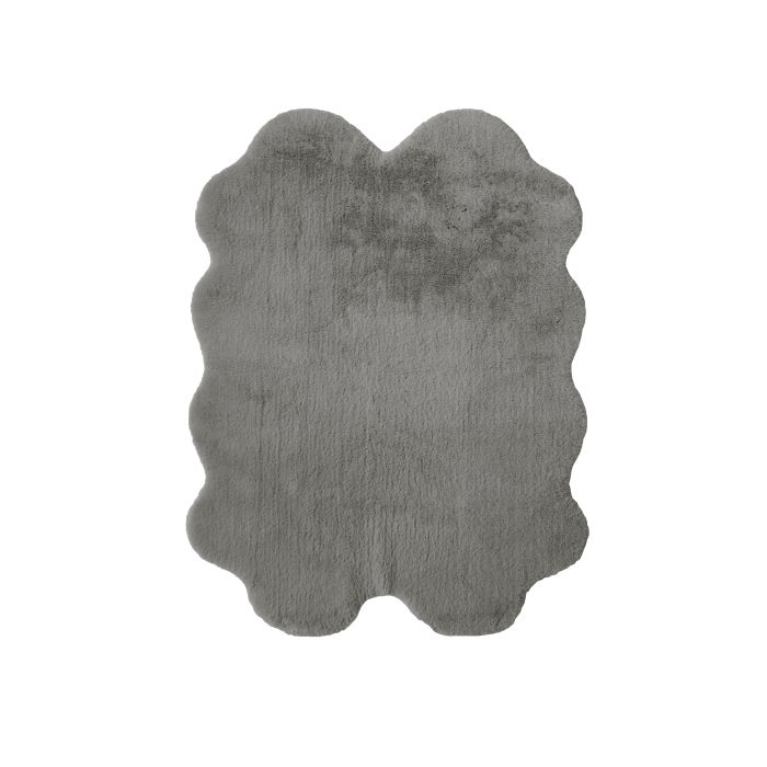 Luxury Faux Fur Rug - Quad - 105 x 140cm - Grey