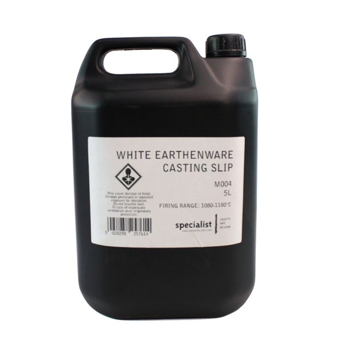 White Earthenware Casting Slip - 5L White Earthenware Casting Slip - 5L