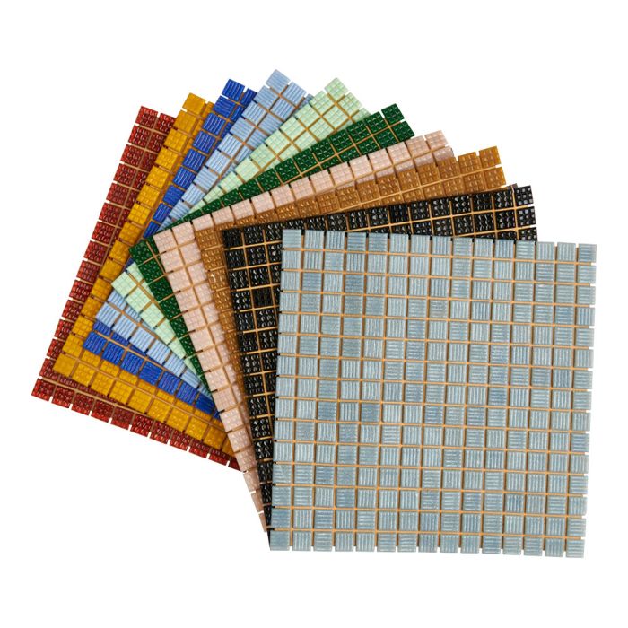 Specialist Crafts 20mm Glass Mosaics - Assorted Bulk Pack  Specialist Crafts 20mm Glass Mosaics - Assorted Bulk Pack