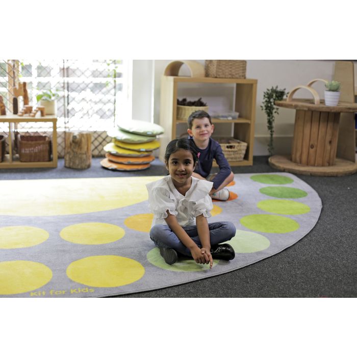 Safari Large Semi-Circle Carpet - 4m x 2m