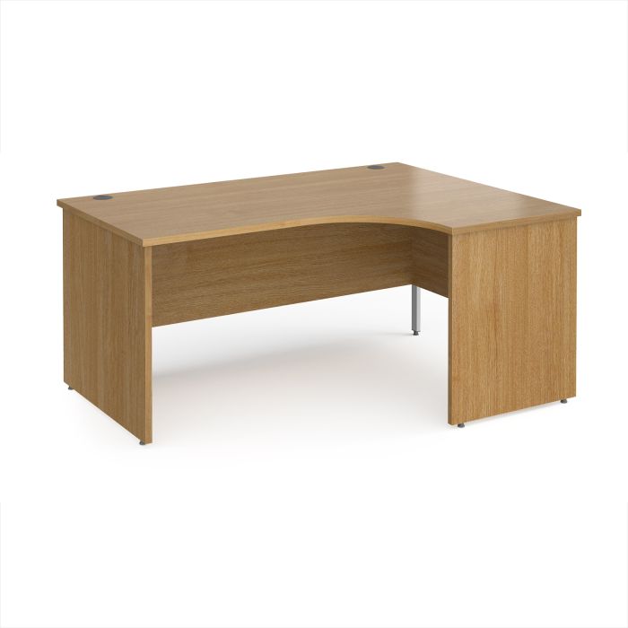 Panel End Ergo Desk Right Hand 1600 x 800mm - Oak Panel End Ergo Desk Right Hand 1600 x 800mm - Oak