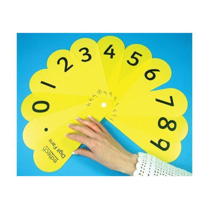Teacher Number Fan - Pack of 2