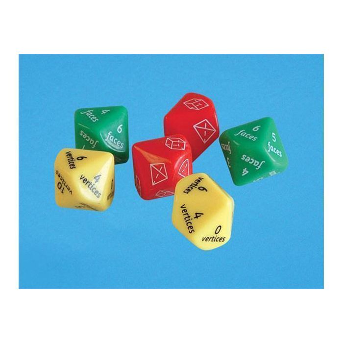 Shape Dice (3D) - Pack of 6 Shape Dice (3D) - Pack of 6