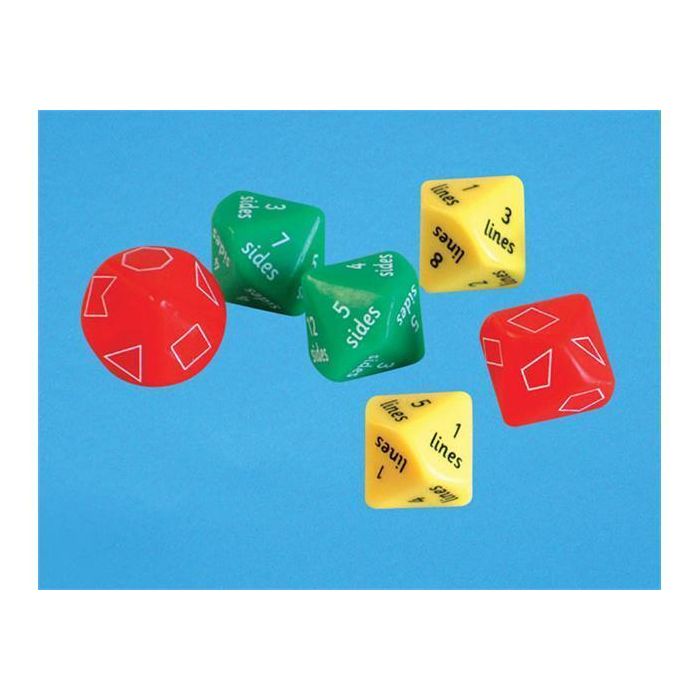 Shape Dice (2D) - Pack of 6 Shape Dice (2D) - Pack of 6