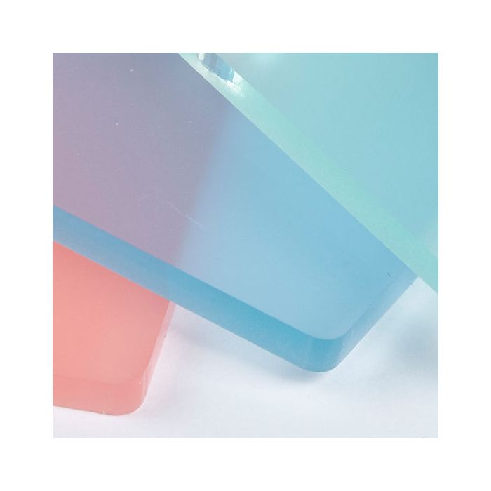 Frost Perspex Cast Acrylic Sheet - 600 x 400 x 3mm - Assorted Colours 
