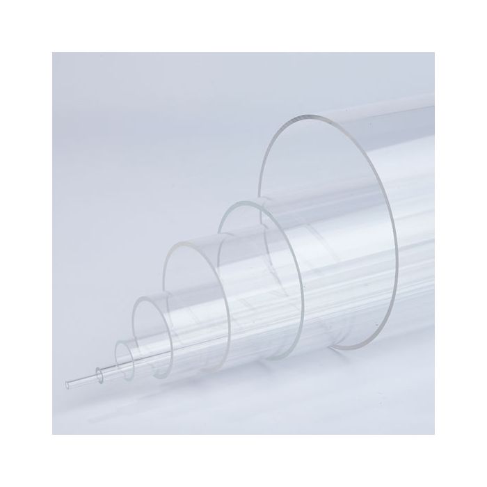 Clear Round Extruded Acrylic Tubes - 500mm Clear Round Extruded Acrylic Tubes - 500mm