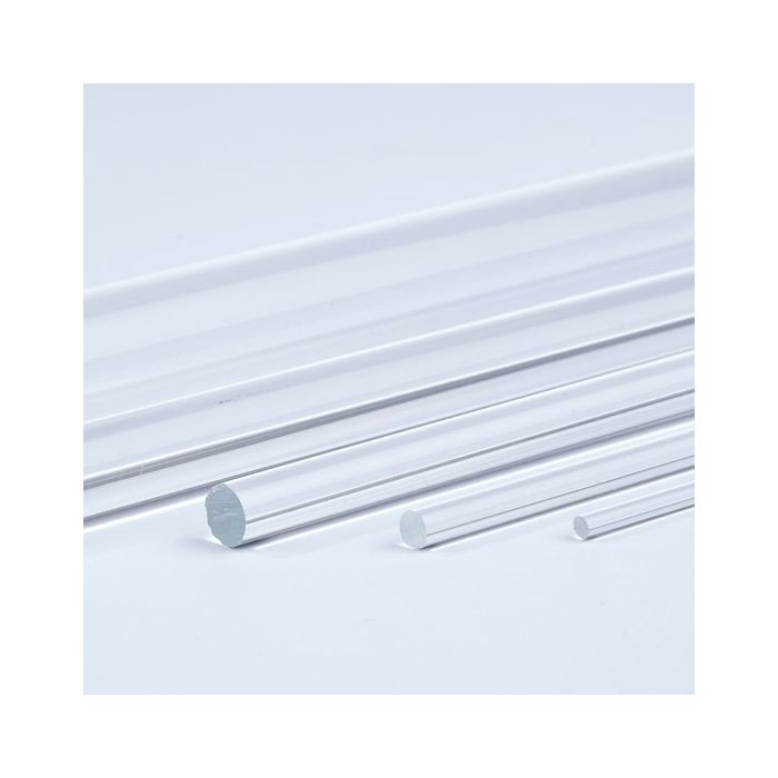 Clear Round Acrylic Rods - 500mm