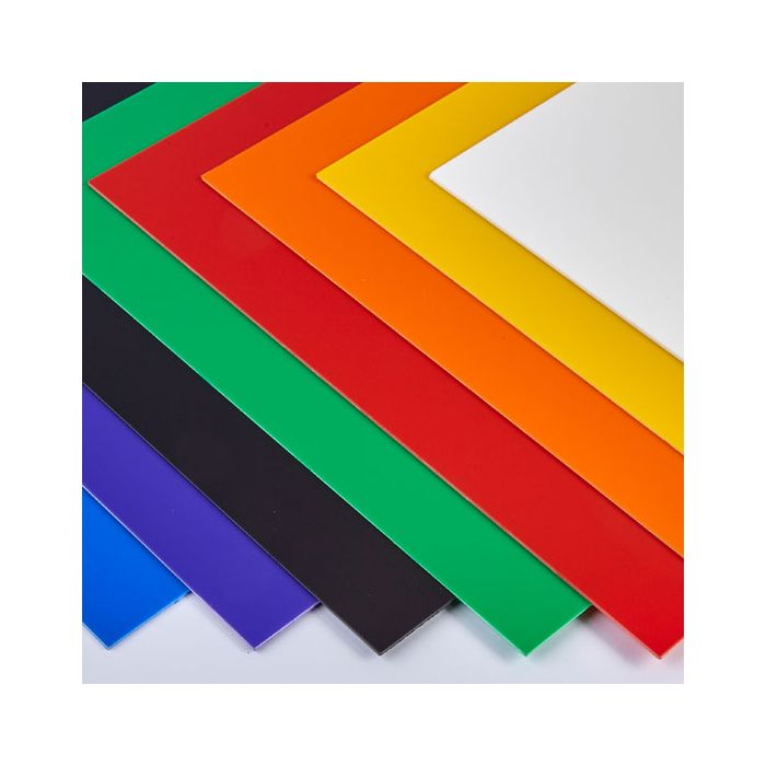 Coloured High Impact Polystyrene Sheets - 1372 x 660mm Coloured High Impact Polystyrene Sheets - 1372 x 660mm