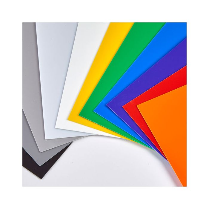 Coloured High Impact Polystyrene Sheets - 457 x 305mm - Mixed Packs Coloured High Impact Polystyrene Sheets - 457 x 305mm - Mixed Packs