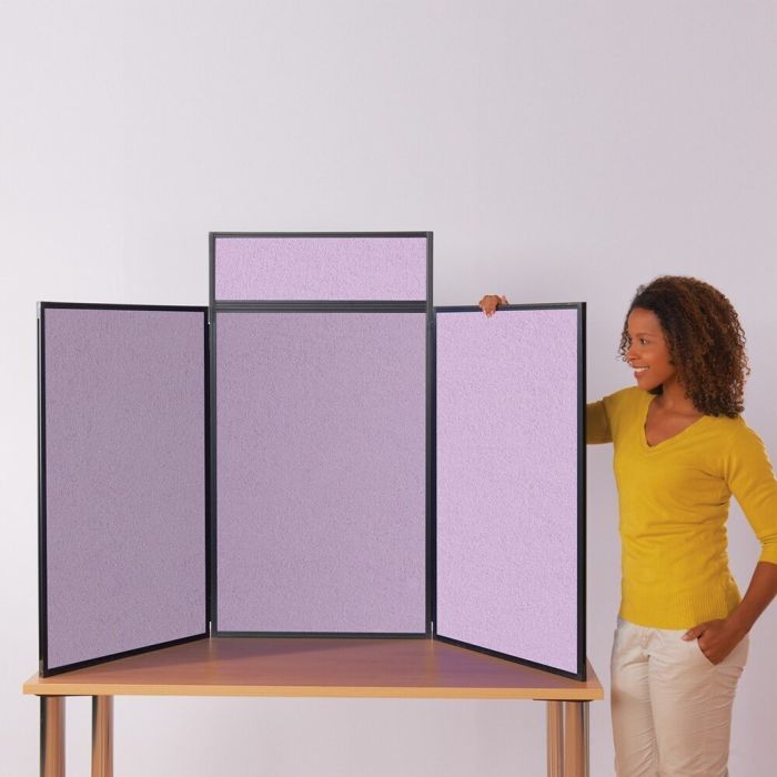 Maxi Busyfold Light Table Top Kit With Header & Carry Bag - Lilac Maxi Busyfold Light Table Top Kit With Header & Carry Bag - Lilac