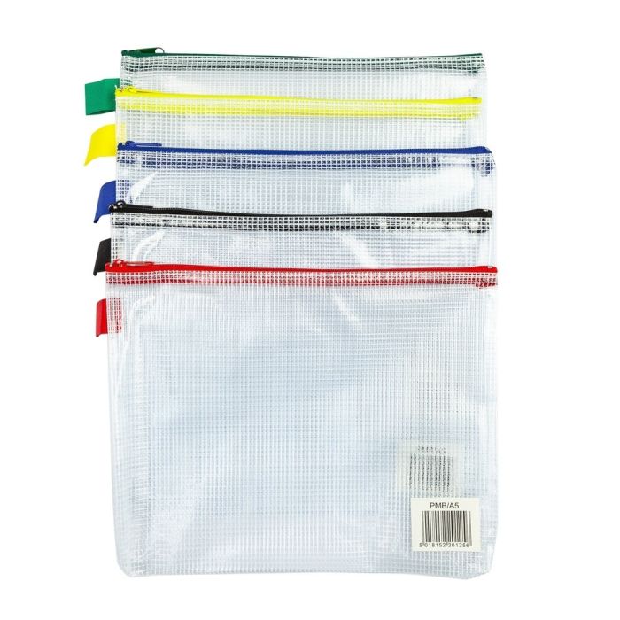 Zippa Bag White Mesh - A5 - Pack of 5 Zippa Bag White Mesh - A5 - Pack of 5