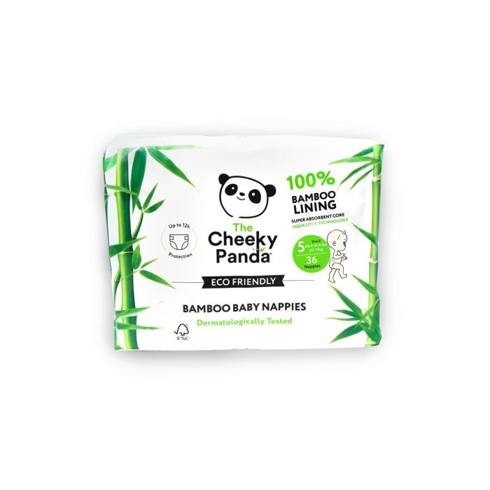 The Cheeky Panda Nappies Size 5 - Pack of 36 The Cheeky Panda Nappies Size 5 - Pack of 36