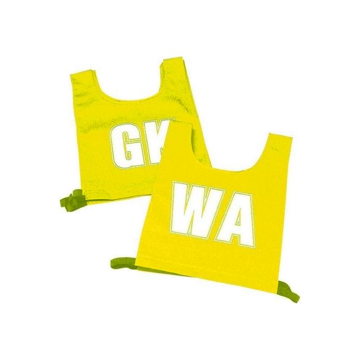 Nylon Netball Bib Set Medium - Yellow Nylon Netball Bib Set Medium - Yellow