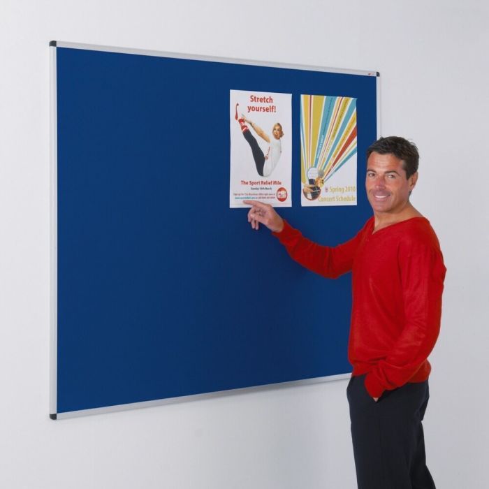 Noticeboard Aluminium Frame 1200 x 1500mm - Blue Noticeboard Aluminium Frame 1200 x 1500mm - Blue