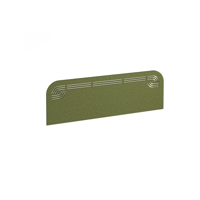 Offset Acoustic Desktop Screen W1200mm - Dark Green Offset Acoustic Desktop Screen W1200mm - Dark Green