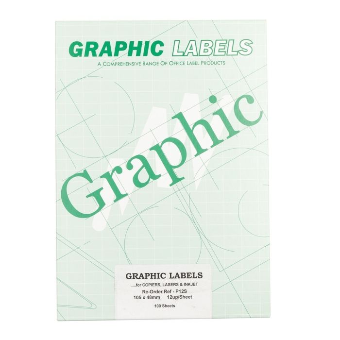 Copier & Laser Labels A4 Square Corners - 12 Per Sheet - Pack of 100 Copier & Laser Labels A4 Square Corners - 12 Per Sheet - Pack of 100