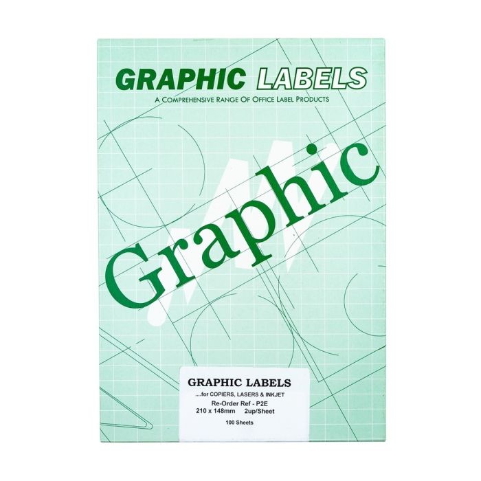 Copier & Laser Labels A4 Square Corners - 2 Per Sheet - Pack of 100 Copier & Laser Labels A4 Square Corners - 2 Per Sheet - Pack of 100