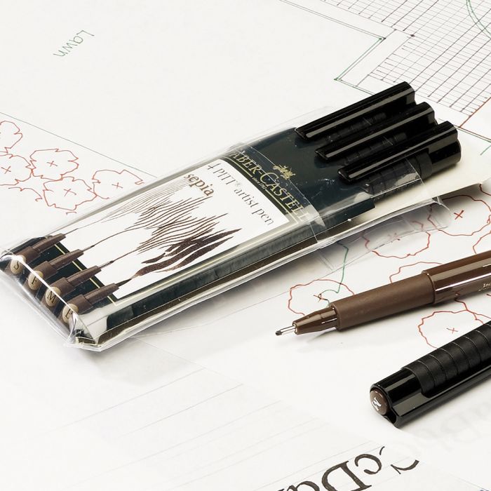 Faber-Castell Sepia Artists Pens Set