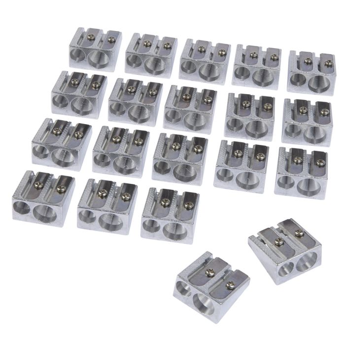 Westcott Double Hole Pencil Sharpeners. Pack of 20