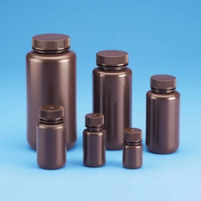 HDPE Bottle-Wide Neck-Amber-250ml-Pk 10 HDPE Bottle-Wide Neck-Amber-250ml-Pk 10
