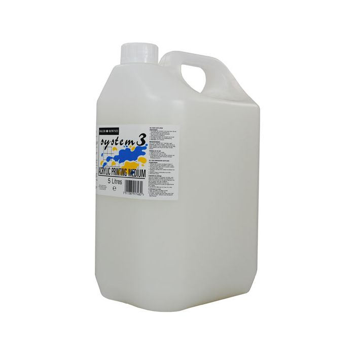Daler-Rowney System 3 Acrylic Printing Medium - 5L Daler-Rowney System 3 Acrylic Printing Medium - 5L