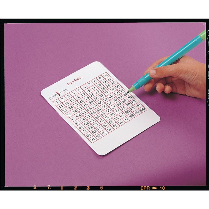 Write-On/Wipe-Off 100 Squares - Pack of 35 Write-On/Wipe-Off 100 Squares - Pack of 35