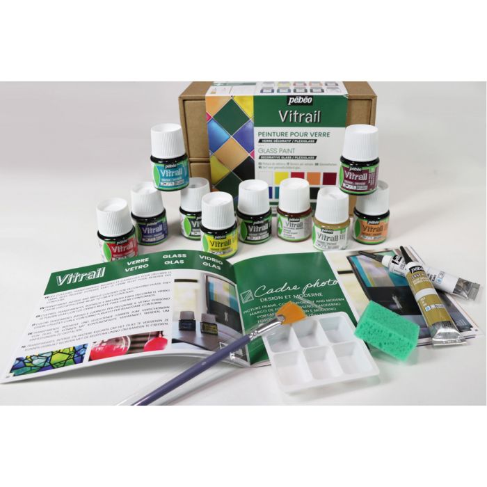 Pebeo Vitrail Paint 45ml Assorted Set Pebeo Vitrail Paint 45ml Assorted Set