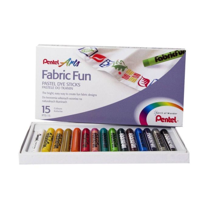 Pentel Fabric Dye Sticks - Pack of 15 Pentel Fabric Dye Sticks - Pack of 15