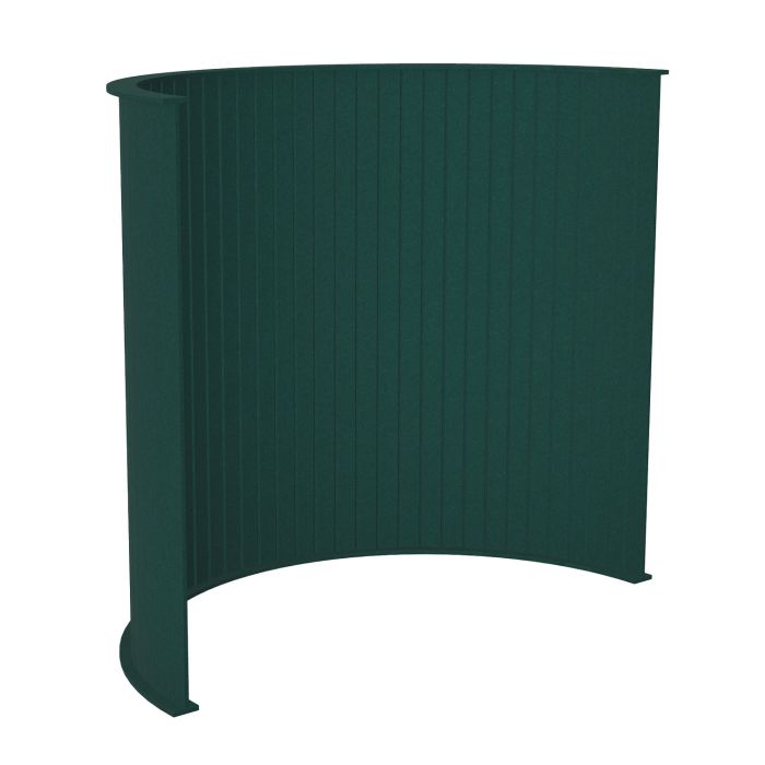 Koala Acoustic Sound Absorbing Floor Standing Partition Screens-Curve-Forest Green Koala Acoustic Sound Absorbing Floor Standing Partition Screens-Curve-Forest Green