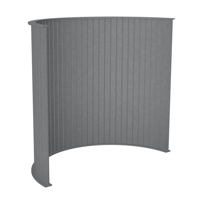 Koala Acoustic Sound Absorbing Floor Standing Partition Screens-Curve-Dark Grey Koala Acoustic Sound Absorbing Floor Standing Partition Screens-Curve-Dark Grey