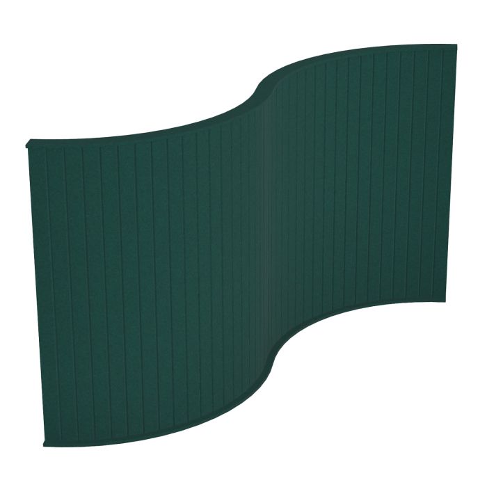Koala Acoustic Sound Absorbing Floor Standing Screens-Wave-Forest Green Koala Acoustic Sound Absorbing Floor Standing Screens-Wave-Forest Green